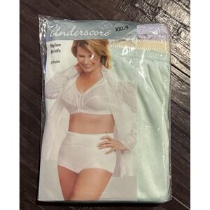 Underscore 3 Pack Womens XXL/9 Nylon Briefs Panties Variety Color JCPenney NEW